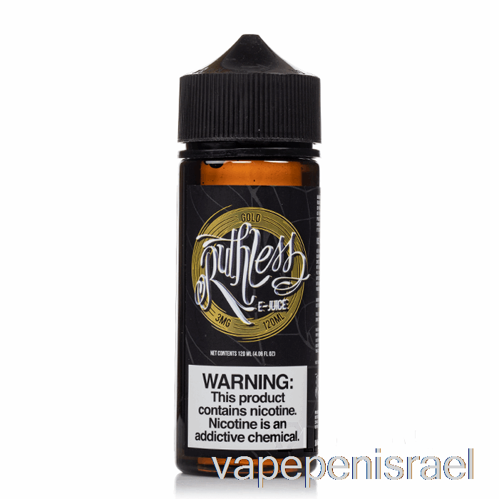 חד פעמי Vape Israel Gold - אדים חסרי רחמים - 120 מ"ל 6 מ"ג